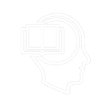 “Head silhouette with book icon representing learning, memory, and cognitive development at Brain and Body of Norwalk”